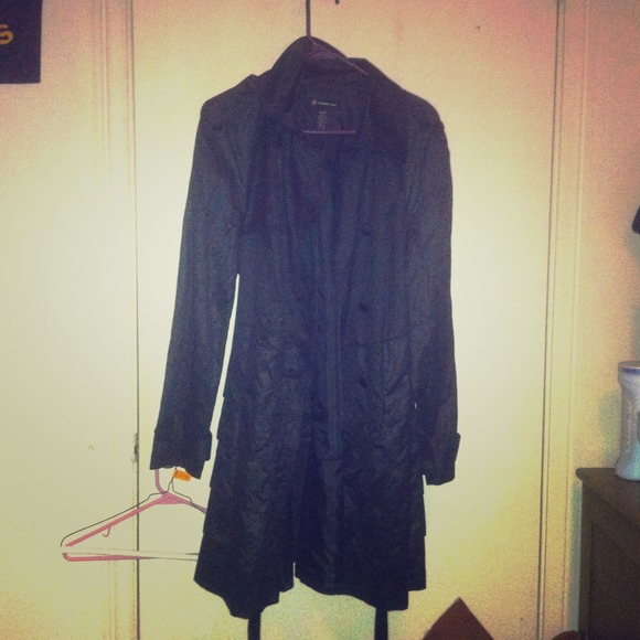 Black I.N.C. Leather Coat