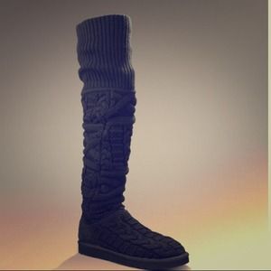Ugg over the knee twisted cable boot