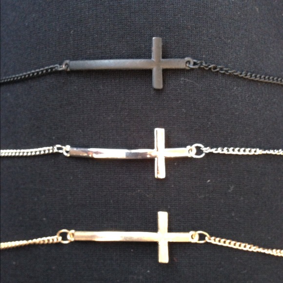 Jewelry - Sideways Cross Bracelet