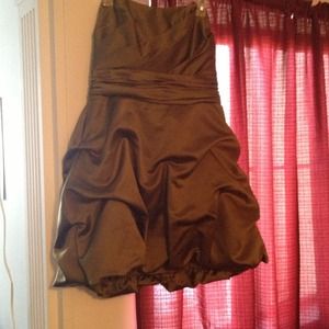 David's Bridal bridesmaid dress.
