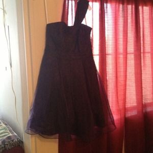 David's Bridal bridesmaid dress.
