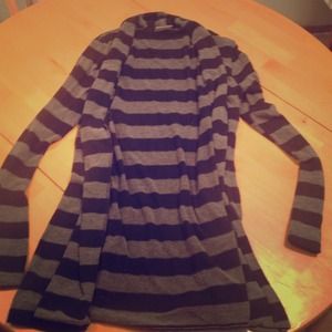 Long sleeve striped cardigan