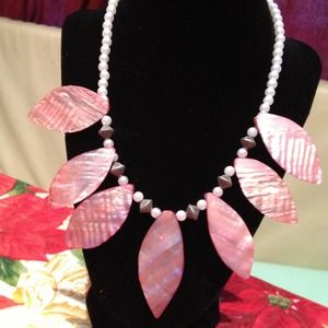 TRADED w/ Keri Buchs.  Pink Petals necklace