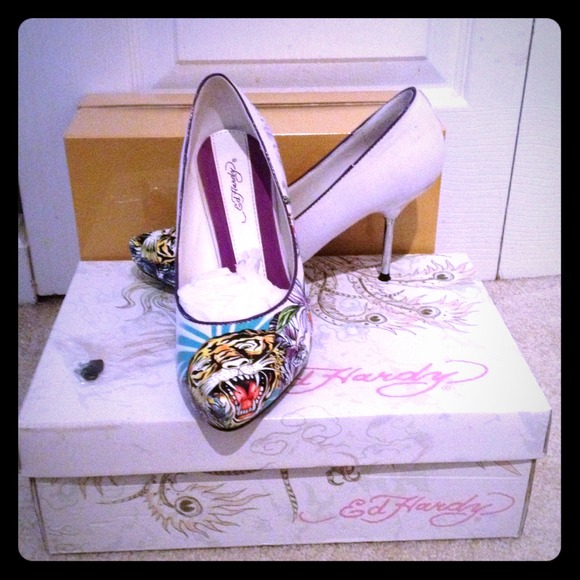 Ed Hardy Shoes - Ed Hardy Tiger heels!