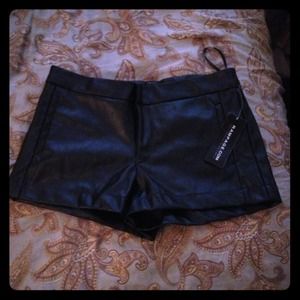 Rampage leather shorts.. Black new with tags!