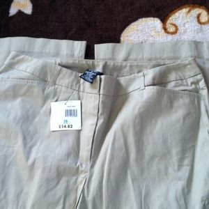 Kaki stretch pants