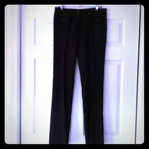 Dolce & Gabbana black pant with brown pinstripe.