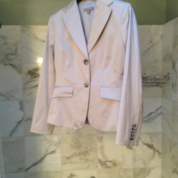 PRICE CUT from $20: dove gray pinstripe blazer