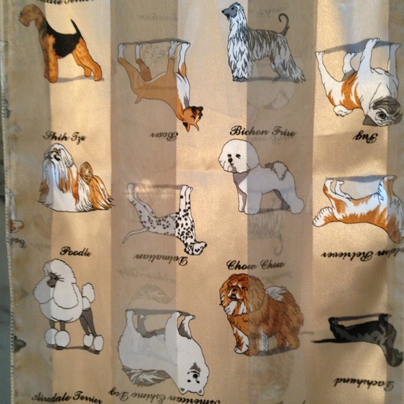 **REDUCED** AKC dog breeds scarf