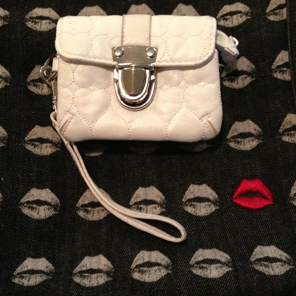 Quilted heart id, card case wristlet or wallet