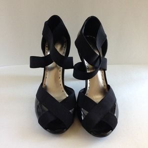 BCBGirls peep toe heels