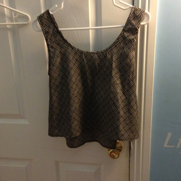 Cute top with back cut outs