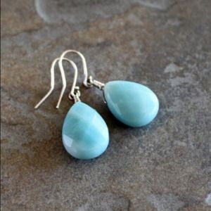 Amazonite drop earrings