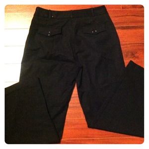 Black comfortable slacks w/ wide leg