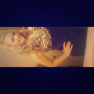 A black and white leopard print prom dress.