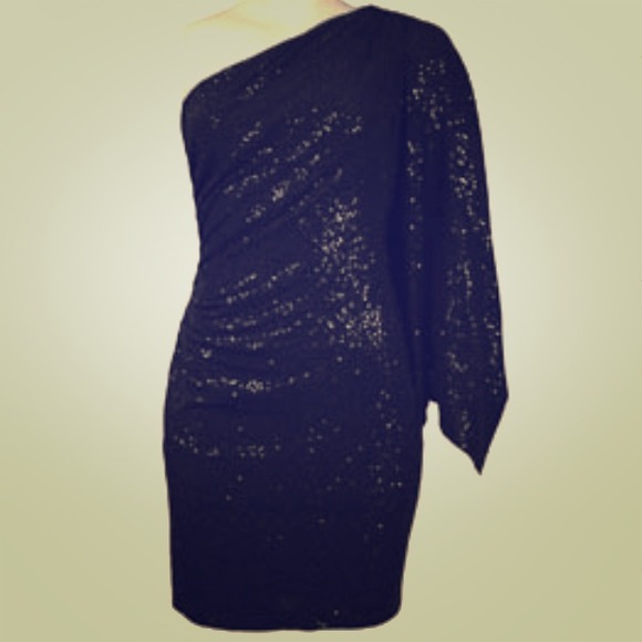 Adrianna Papell One Shoulder Sequin Dress - Picture 1 of 1