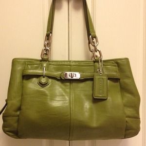 COACH handbag - olive green.