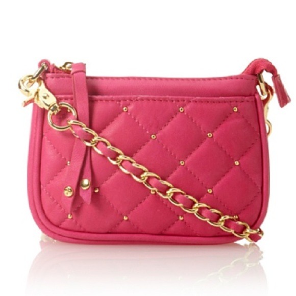 💗Gorjana Hudson Pouch Cross Body in Fuchsia - Picture 1 of 3