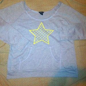 Lime green and grey pullover!