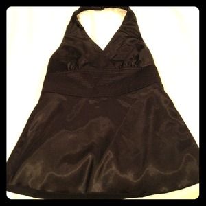 NWOT* Sexy Black tie neck top