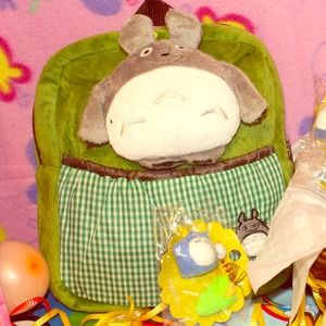 Unique exclusive TOTORO bag new and hair accessory