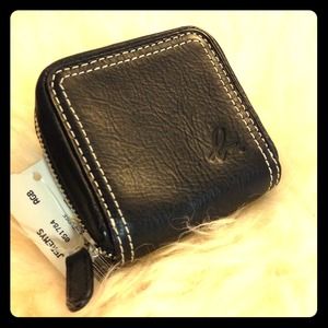 AGNES B. square coin case/pouch. 8cm x 8cm