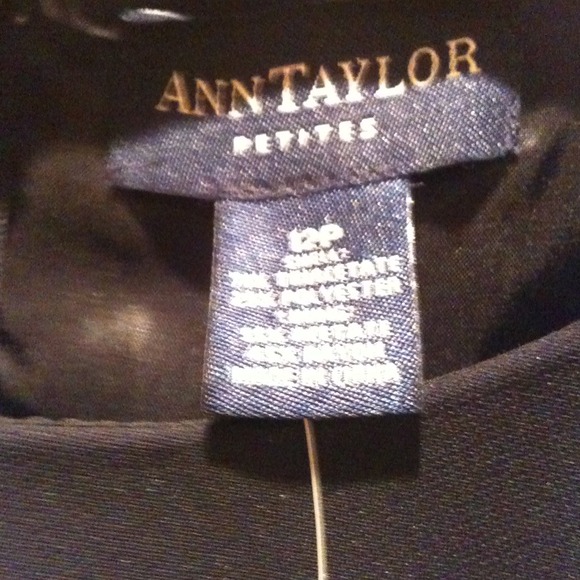 Ann Taylor LBD Aline NWTS black lined 12p - Picture 2 of 4