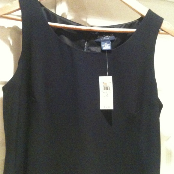 Ann Taylor LBD Aline NWTS black lined 12p - Picture 4 of 4
