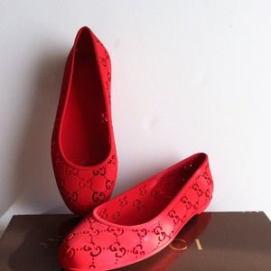 Authentic Gucci Red rubber citrus
