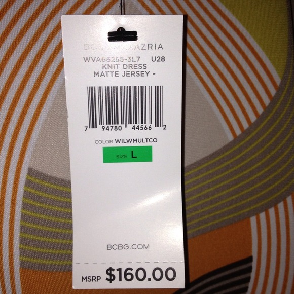 BCBG Max Azria matte jersey dress. NWT 75.00. - Picture 2 of 3