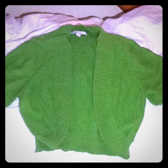 Green shrug sweater
