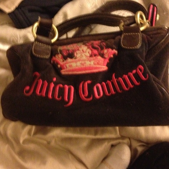 Juicy couture bag (speedy bag style) navy & pink.