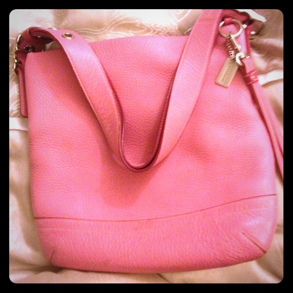 Pink authentic coach purse