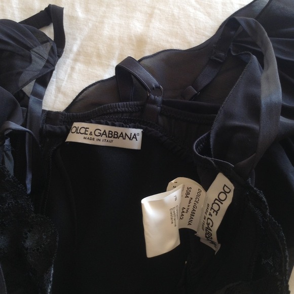 💋DOLCE & GABBANA  gorgeous sexy black dress sz 46 - Picture 4 of 4