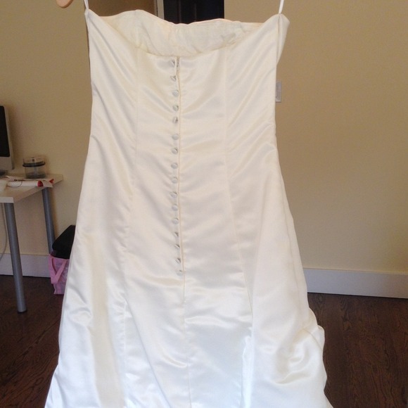 💋JESSICA McCLINTOK bridal dress. Cream size 8 - Picture 2 of 4