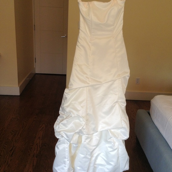 💋JESSICA McCLINTOK bridal dress. Cream size 8 - Picture 3 of 4