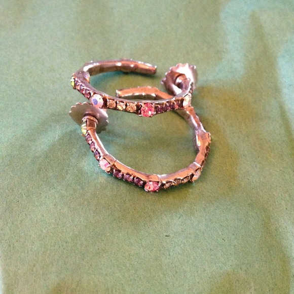 REDUCED!!!! Silver Sorrelli hoop earrings