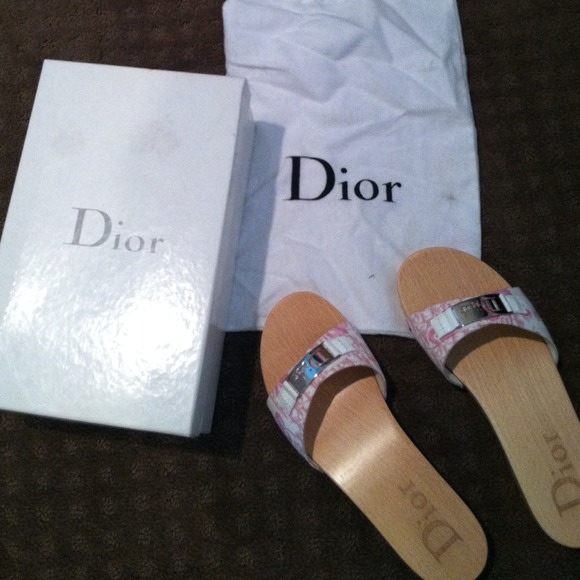 Wooden Dior sandals