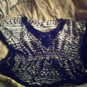 tribal/patterned shirt