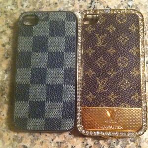 Two iPhone 4 cases  Louis Vuitton