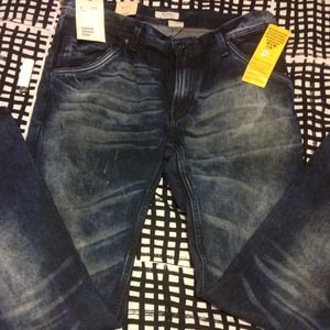 A nice pair of dark denim washboard H&M jeans