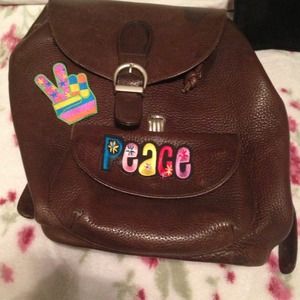 Free leather backpack