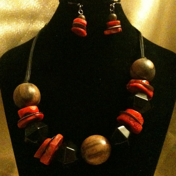 African  Jewelry - Necklace and earrings set