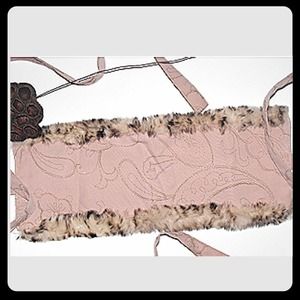 SOLD TO @seapony9k Vintage Fur & Gold Belt