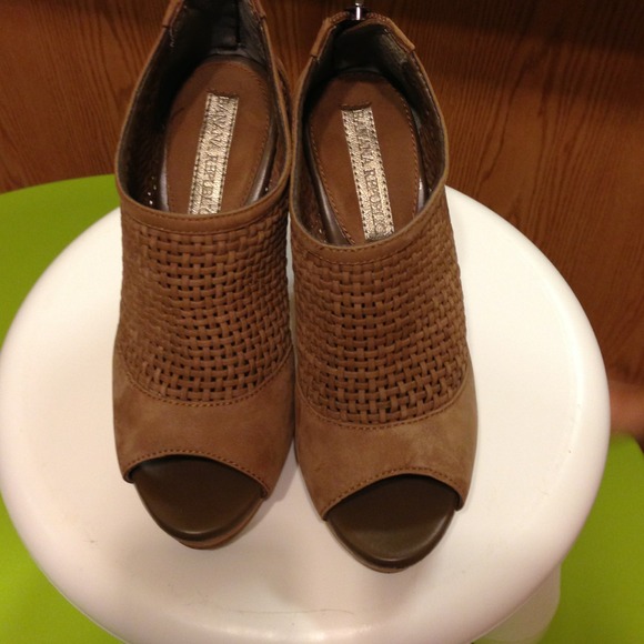 Trade with @ hilary93. Peep toe booties