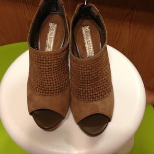 Trade with @ hilary93. Peep toe booties