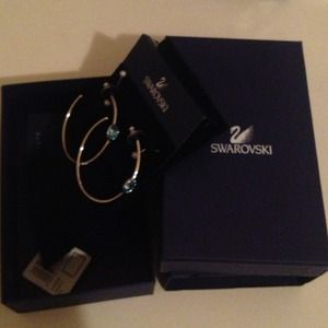 Melrose Aqua Pierced Earrings💎💎💎💎