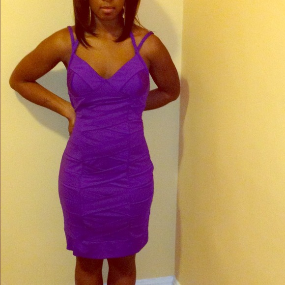Purple Strapped dress - Picture 1 of 3