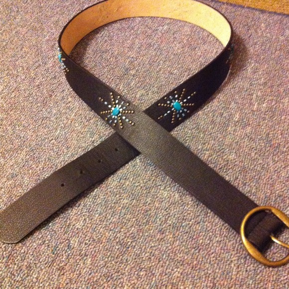 TRADED*****Black belt with beads main image 4