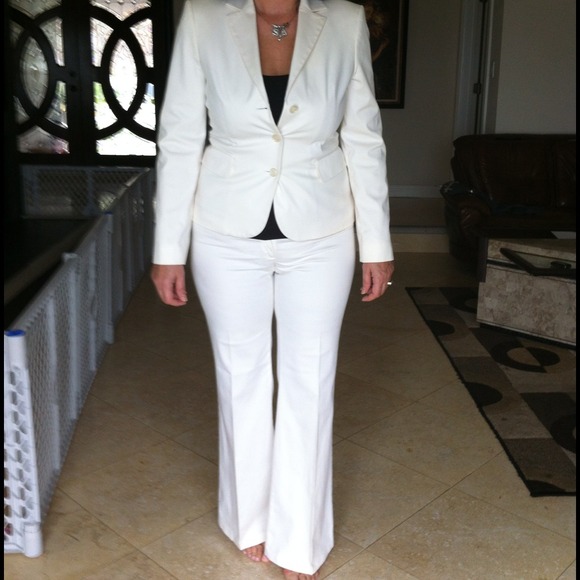 Reduced- Cream Pant Suit